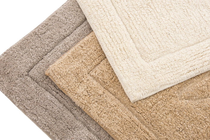 DKD Home Decor Alfombra 6 Unidades Marron Beige 50 x 80 cm Baño Caracola Algodon