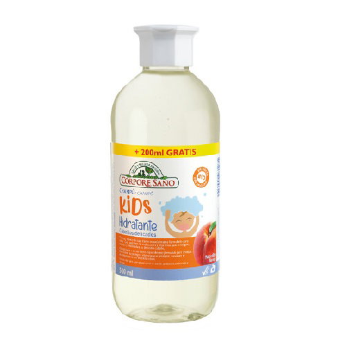 CORPORE SANO Champú Kids Melocotón 300ml+200ml CORPORE SANO Champú Kids Melocotón 300ml+200ml