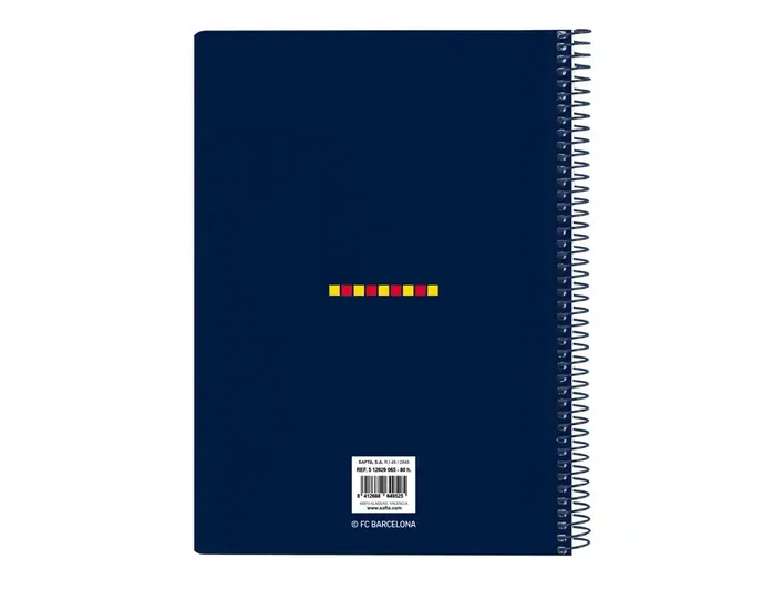 Safta Cuaderno Espiral Cuarto Tapas Extradura F.C. Barcelona 80 H. Cuadriculado 4 mm Safta Cuaderno Espiral Cuarto Tapas Extradura F.C. Barcelona 80 H. Cuadriculado 4 mm