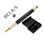 Belius Passion D'or Pluma con estuche de símilpiel y tinta azul