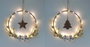 DKD Home Decor Decoración Colgante LED Estrella Surtido