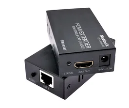 Netlock EXT-HDMI-01 Extensor HDMI por RJ45 CAT.6 hasta 50m - 1920x1200 con Función EDID y Alimentadores Incluidos