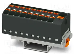 PHOENIX CONTACT PTFIX 10/18X4-NS35 BK Conector de Carril 32A 800V