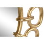 DKD Home Decor Espejo de Resina con Cadena Dorado 95x95x5 cm