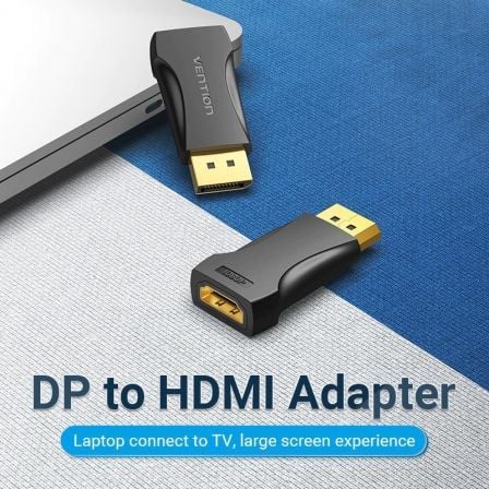 Vention HB0B0 Adaptador DisplayPort Macho a HDMI Hembra - Convierte Señal de DisplayPort a HDMI
