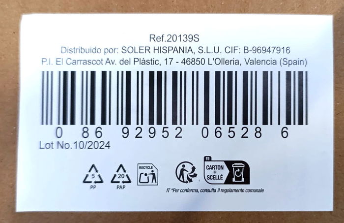 Lav Set 6 Vasos Alto 480 cc Colección Lal Medidas 6x8x14.6 cm (8 Cajas)