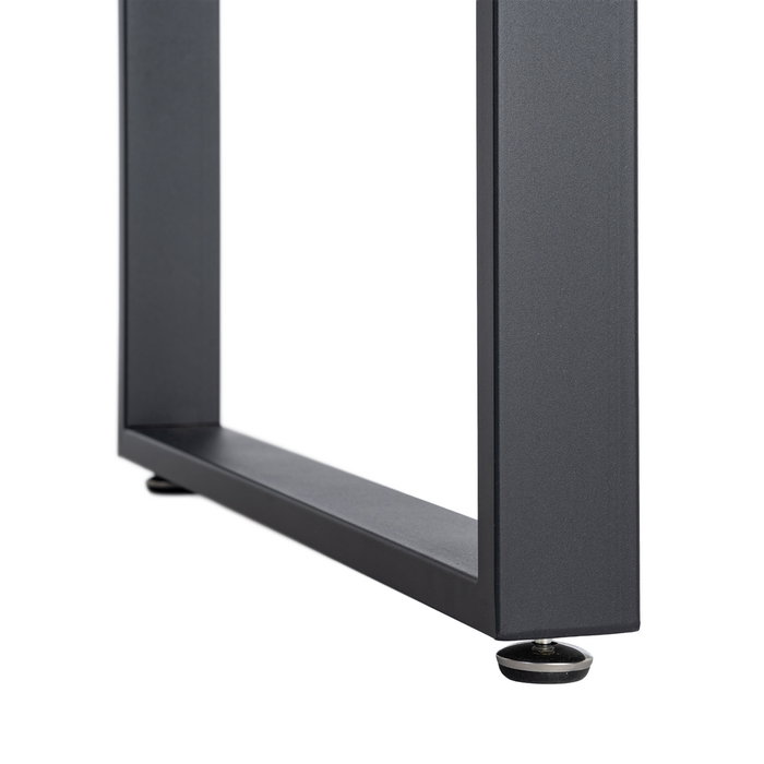 Mesa Extensible Marrón Dm-Metal Salón 120 X 80 X 76 cm