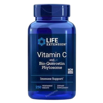 LIFE EXTENSION Vitamin C and Quercetin Phytosome 250 Veg Tabs