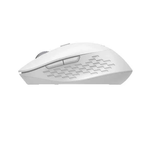 Nilox Ratón Dual Wireless Bluetooth + USB Type-A, 1600 DPI, 6 Botones, Blanco