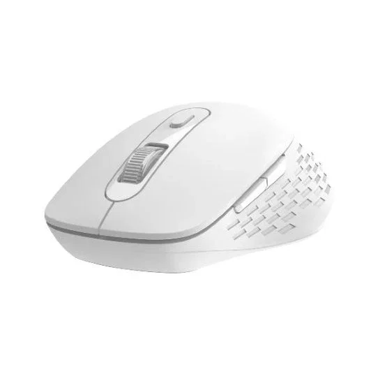 Nilox Ratón Dual Wireless Bluetooth + USB Type-A, 1600 DPI, 6 Botones, Blanco