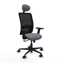 PIQUERAS Y CRESPO Silla de oficina Zulema Gris y Negro