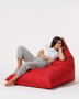 Atelier Del Sofa Pouf Gigante Cama Piramidal Rojo 145x90x35 cm Poliester Impermeable para Jardin