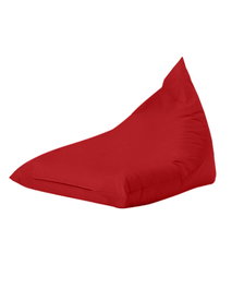 Atelier Del Sofa Pouf Gigante Cama Piramidal Rojo 145x90x35 cm Poliester Impermeable para Jardin