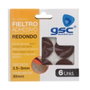 GSC Evolution Set de 6 fieltros adhesivos redondos Ø30mm - Marrón
