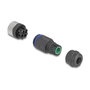 DeLOCK Conector M12 codificado A de 4 pines hembra para montaje