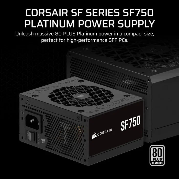 Corsair CP-9020284-EU Fuente de Alimentación 750W 80 Plus Platinum SFX Modular Negro