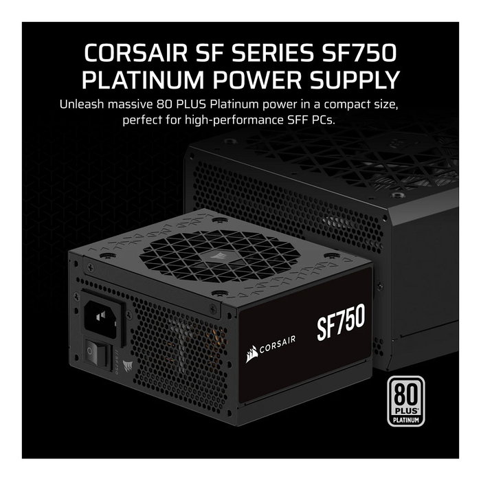 Corsair SF750 Fuente de Alimentación SFX 750 W Platinum Negra