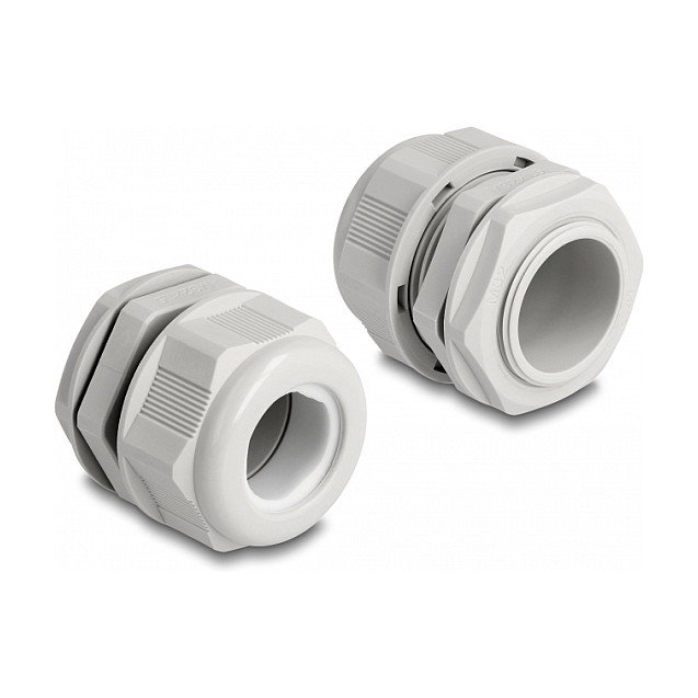 DeLOCK Prensaestopas EX M32 Gris, 2 unidades