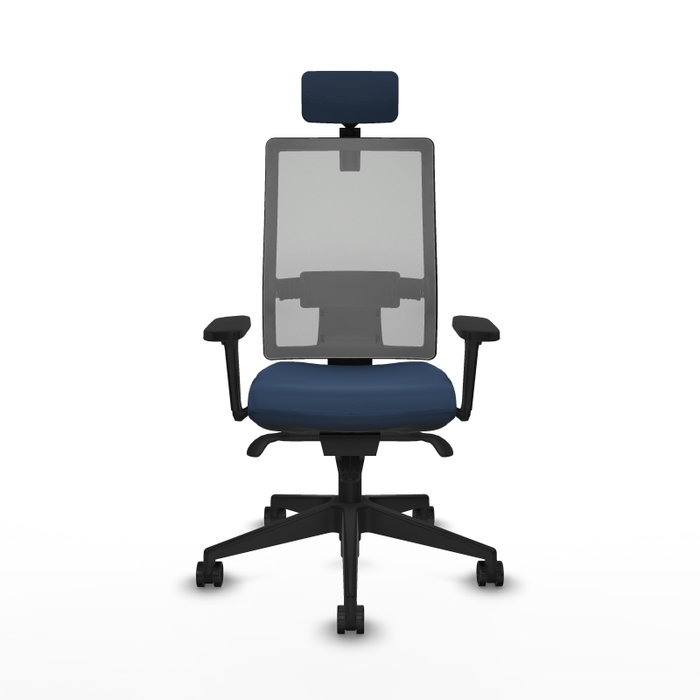 PIQUERAS Y CRESPO Silla de oficina Horna Azul marino y Gris PIQUERAS Y CRESPO Silla de oficina Horna Azul marino y Gris