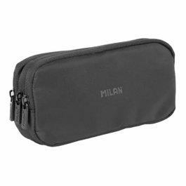Milan Estuche Portatodo Serie Shadow 3 Cremalleras Negro