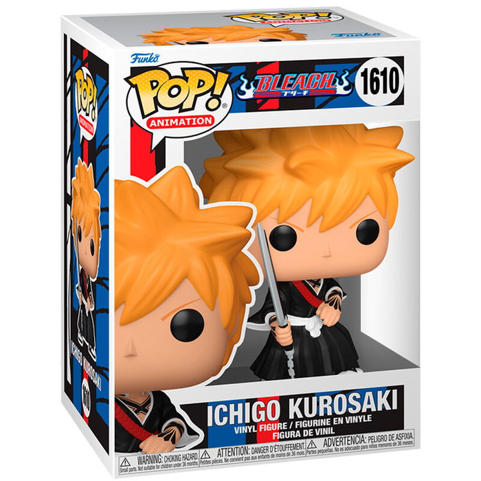 FUNKO Figura POP Bleach Ichigo Kurosaki Vinilo 9cm Caja Regalo