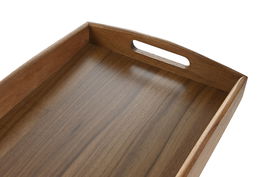 DKD Home Decor Bandeja de Acacia Natural 25.5 x 5.5 x 39.5 cm