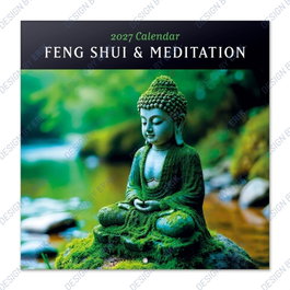 ERIK Calendario de pared 2027 Feng Shui y meditación 30x30 cm