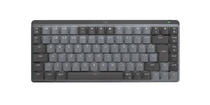 Logitech MX Mechanical Mini Teclado Inalámbrico RF + Bluetooth, Mecánico, Retroiluminado, QWERTY Internacional EE.UU., Tenkeyless, Color Grafito - Modelo 920-010780
