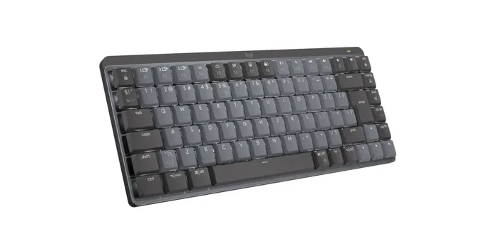 Logitech MX Mechanical Mini Teclado Inalámbrico RF + Bluetooth, Mecánico, Retroiluminado, QWERTY Internacional EE.UU., Tenkeyless, Color Grafito - Modelo 920-010780