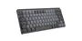 Logitech MX Mechanical Mini Teclado Inalámbrico RF + Bluetooth, Mecánico, Retroiluminado, QWERTY Internacional EE.UU., Tenkeyless, Color Grafito - Modelo 920-010780