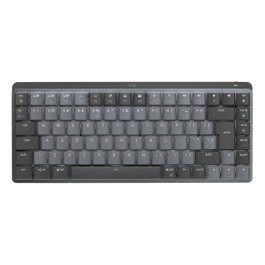 Logitech MX Mini - Teclado Mecánico Inalámbrico RF + Bluetooth QWERTY Internacional EE.UU. - Grafito Gris