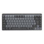 Logitech MX Mini - Teclado Mecánico Inalámbrico RF + Bluetooth QWERTY Internacional EE.UU. - Grafito Gris
