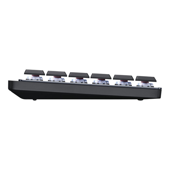 Logitech MX Mini - Teclado Mecánico Inalámbrico RF + Bluetooth QWERTY Internacional EE.UU. - Grafito Gris