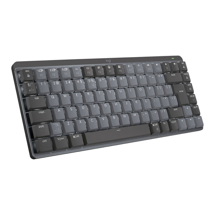 Logitech MX Mini - Teclado Mecánico Inalámbrico RF + Bluetooth QWERTY Internacional EE.UU. - Grafito Gris