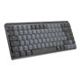 Logitech MX Mini - Teclado Mecánico Inalámbrico RF + Bluetooth QWERTY Internacional EE.UU. - Grafito Gris