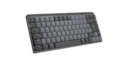 Logitech MX Mini - Teclado Mecánico Inalámbrico RF + Bluetooth QWERTY Internacional EE.UU. - Grafito Gris