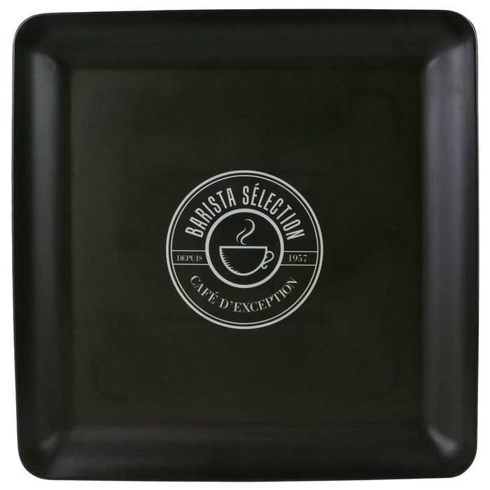 Saveur et Degustation Bandeja de Melamina 30x30 cm Colores Surtidos Blanco Negro