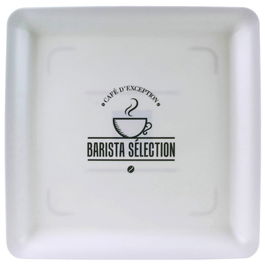 Saveur et Degustation Bandeja de Melamina 30x30 cm Colores Surtidos Blanco Negro