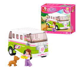 Sluban Furgoneta M38-B0523, Camión de Juguete con 158 Piezas y Personaje, +6 Años