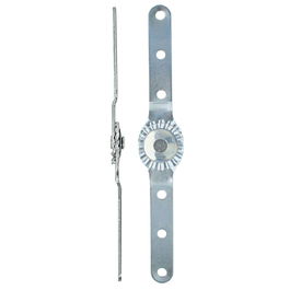 Q&Q Resorte Compás Plano Multiposicional Remachado Zincado para Cabeceros de Sofá