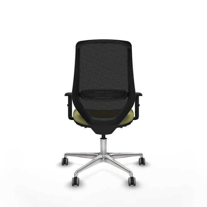 PIQUERAS Y CRESPO Silla de oficina Mardos con mecanismo Sincro/Traslack, Verde oliva y Negro