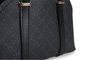 Lucky Bees Bolso 1233 Piel de Polivinilo Negro y Gris 27x10x20 cm