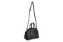 Lucky Bees Bolso 1233 Piel de Polivinilo Negro y Gris 27x10x20 cm