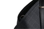 Lucky Bees Bolso 1233 Piel de Polivinilo Negro y Gris 27x10x20 cm