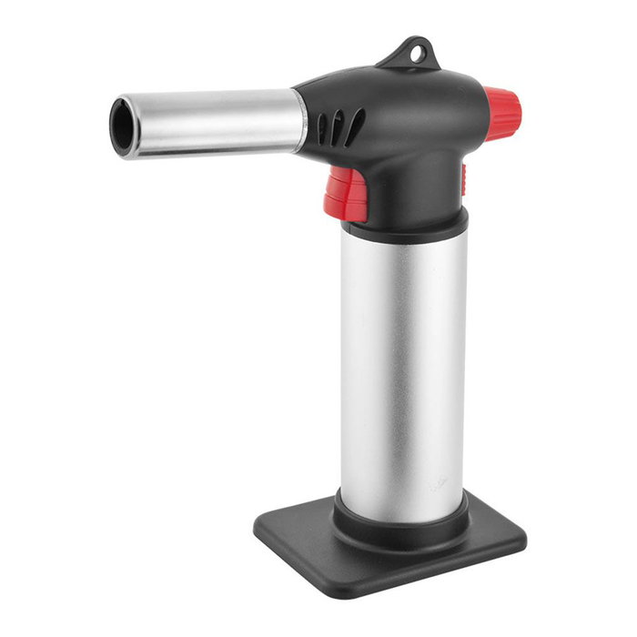 Tescoma Soplete de Cocina Profesional con Regulador de Llama y Cierre de Seguridad, Acero Inoxidable y Plástico para Flambear y Caramelizar