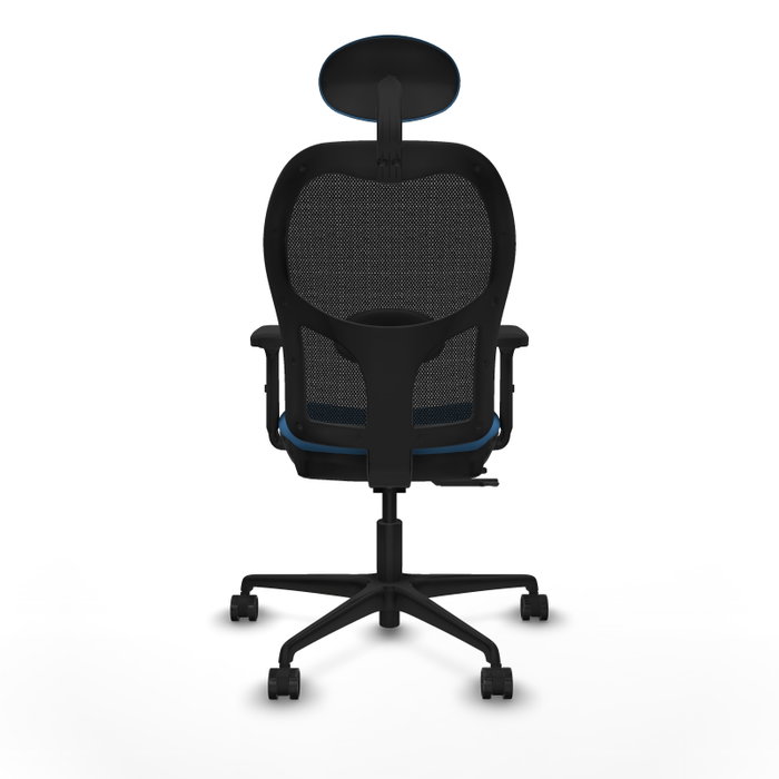 PIQUERAS Y CRESPO Silla de oficina Jorquera Azul claro con mecanismo Sincro/Traslack