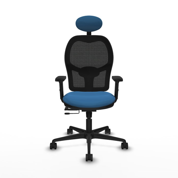 PIQUERAS Y CRESPO Silla de oficina Jorquera Azul claro con mecanismo Sincro/Traslack