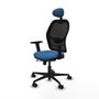 PIQUERAS Y CRESPO Silla de oficina Jorquera Azul claro con mecanismo Sincro/Traslack