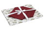 DKD Home Decor Mantel Navidad Alpina 250 x 150 cm Set de 9 Verde Blanco Algodón y Poliéster con Árboles