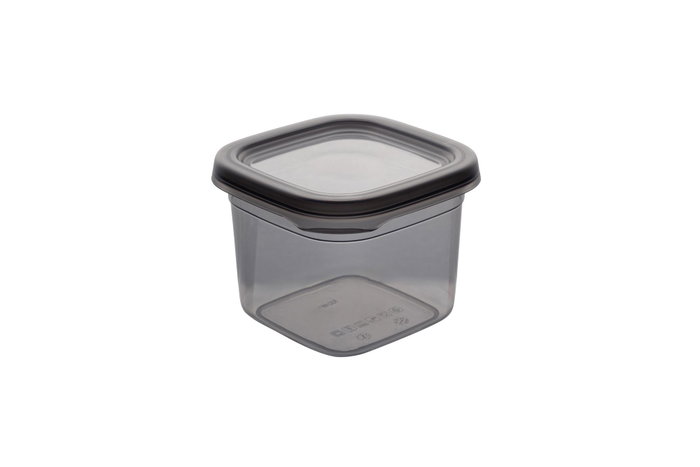 Hermia BNMPEGYAS06-5 Juego de 6 Cajas de Almacenaje de Plástico Antracita 10x10x9.5cm 550ml